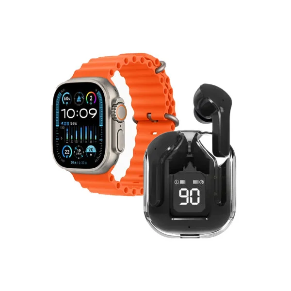 Buy Crown S300 Ultra 2 Smart Watch With Earpods And 7+1+1 Straps At Best Price In Pakistan - Qureshi Products